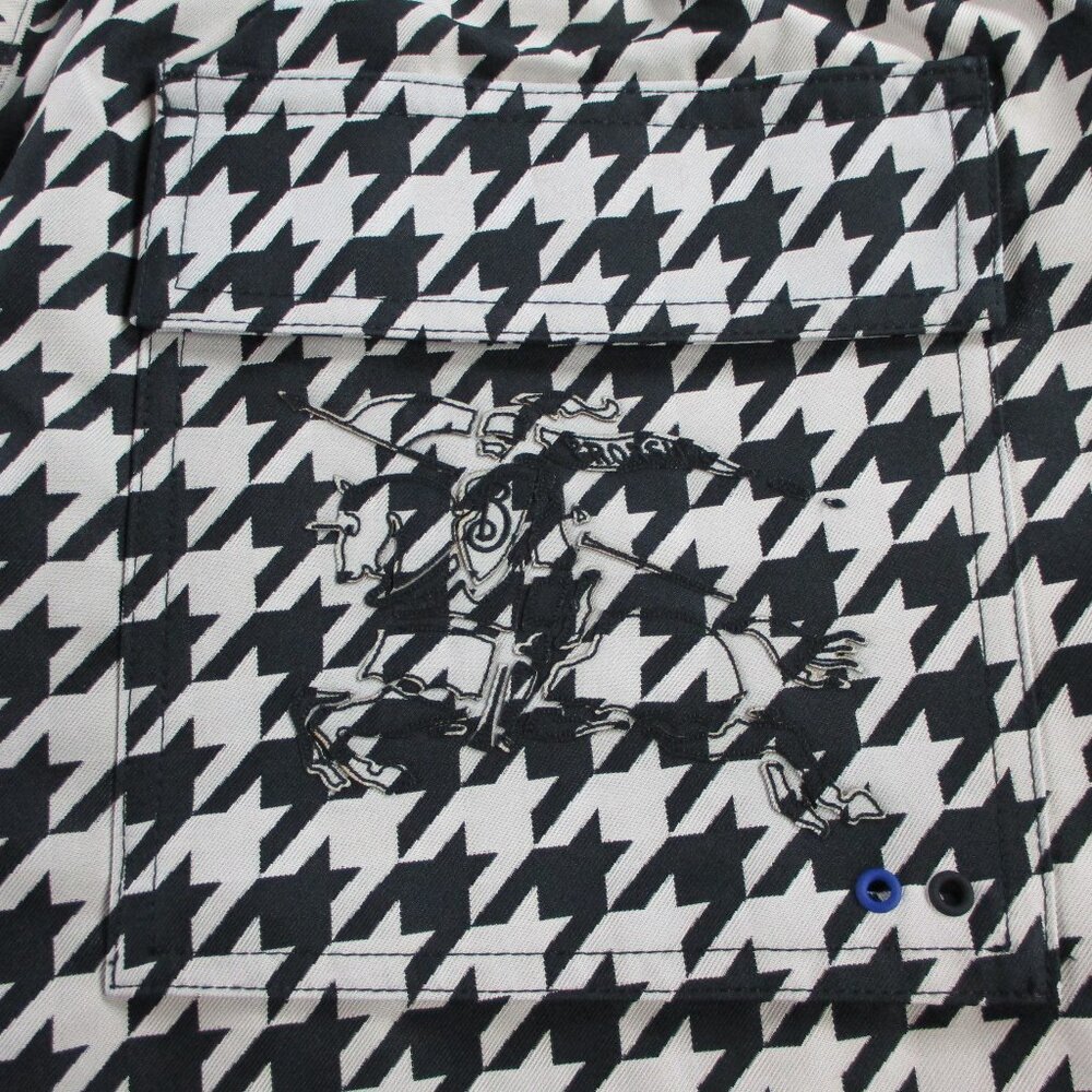 Burberry Mens Houndstooth Pants Workwear Elasticated Waist Loose Size Large NWT - Picture 10 of 14